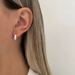 BRINCO ARGOLINHA LISA PRATA 925