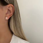 BRINCO PATA ZIRCÔNIA CRISTAL PRATA 925