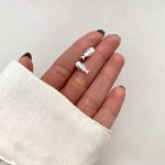 BRINCO ESPINHA DE PEIXE LISO PRATA 925