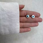 BRINCO OLHO GREGO PRATA 925 