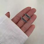 BRINCO FOLHA INDIANO PRATA 925