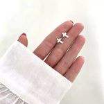 BRINCO CRUZ ZIRCÔNIA CRISTAL PRATA 925