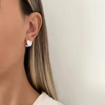 BRINCO CORAÇÃO CLICK ZIRCÔNIA CRISTAL PRATA 925