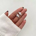 BRINCO CAVALO MARINHO ZIRCÔNIA CRISTAL PRATA 925