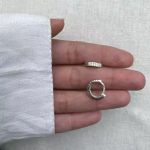 BRINCO ARGOLA CLICK ZIRCÔNIA CRISTAL M PRATA 925