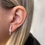 BRINCO FLOR ZIRCÔNIA CRISTAL PRATA 925 