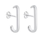 BRINCO EAR HOOK LISO PRATA 925