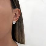 BRINCO CORAÇÃO ZIRCÔNIA CRISTAL PRATA 925