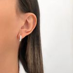 ARGOLINHA CRAVEJADA CRISTAL G PRATA 925