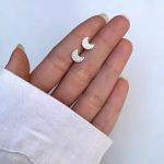 BRINCO LUA ZIRCÔNIA CRISTAL PRATA 925