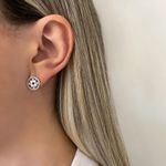 BRINCO FLOR INDIANO PRATA 925