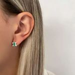 BRINCO ZIRCÔNIA VERDE ÁGUA E CRISTAL PRATA 925