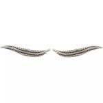 BRINCO EAR CUFF PENA PRATA 925