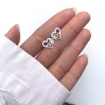 BRINCO CORAÇÃO ZIRCÔNIA CRISTAL PRATA 925