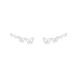 BRINCO EAR CUFF BORBOLETA PRATA 925