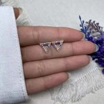 BRINCO TRIÂNGULO VAZADO PRATA 925