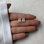 BRINCO RETANGULAR CRISTAL PRATA 925