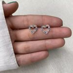 BRINCO CORAÇÃO COLOR PRATA 925