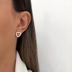 BRINCO CORAÇÃO VAZADO CRAVEJADO G PRATA 925