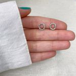 BRINCO BOLINHA VAZADO PRATA 925