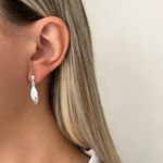 BRINCO FOLHA LISO PRATA 925