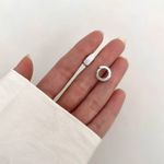 ARGOLINHA CRAVEJADA CLICK G PRATA 925 