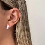 ARGOLINHA CRAVEJADA CLICK G PRATA 925 