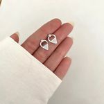 BRINCO GOTA CRISTAL PRATA 925