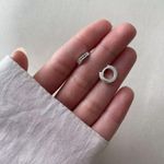 BRINCO ARGOLA CLICK ZIRCÔNIA COLORIDA PRATA 925