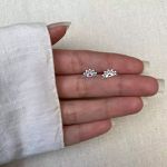 BRINCO MEIA MANDALA INDIANO PRATA 925