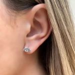 BRINCO MEIA MANDALA INDIANO PRATA 925