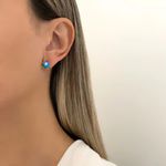 BRINCO GALINHA PINTADINHA AZUL PRATA 925