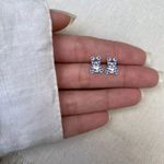 BRINCO URSO ZIRCÔNIA AZUL E CRISTAL CORAÇÃO PRATA 925