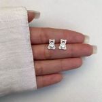 BRINCO URSO ZIRCÔNIA CRISTAL PRATA 925