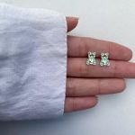 BRINCO URSO ZIRCÔNIA VERDE PRATA 925