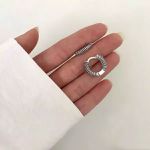 ARGOLA TRABALHADA INDIANO G PRATA 925