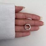 ARGOLINHA CORAÇÕES COM ZIRCÔNIA M PRATA 925