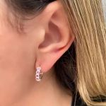 ARGOLINHA CORAÇÕES COM ZIRCÔNIA M PRATA 925