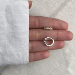 BRINCO ARGOLA CLICK ZIRCÔNIA COLORIDA PRATA 925