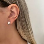 BRINCO ZIRCÔNIA CRISTAL PRATA 925