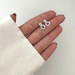 BRINCO ZIRCÔNIA PRETO PRATA 925