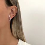 BRINCO ZIRCÔNIA LILÁS PRATA 925