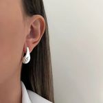 BRINCO GOTA LISO PRATA 925