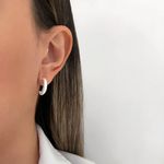 BRINCO ARGOLA LISA PRATA 925