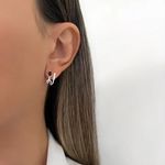 BRINCO ZIRCÔNIA ONIX E CRISTAL PRATA 925