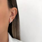 BRINCO ZIRCÔNIA CRISTAL PRATA 925