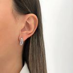 BRINCO 2 FIOS ZIRCÔNIA ONIX PRATA 925