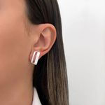 BRINCO 2 FIOS LISO ZIRCÔNIA CRISTAL PRATA 925