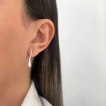 BRINCO LISO PRATA 925