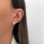 ARGOLINHA CRAVEJADA CRISTAL P PRATA 925